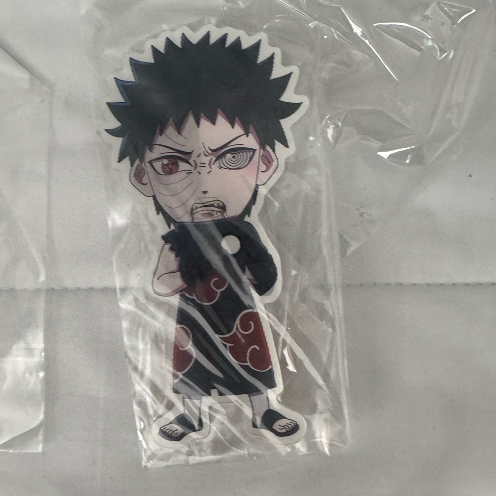 Anime Character Sticker with Red and Black Design